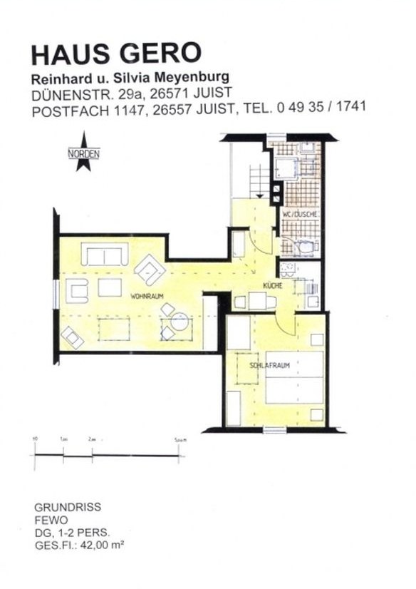 Grundriss Dachgeschosswohnung